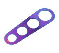 Doseur à Pâtes en Acier Inoxydable, 4 Portions, Outil Cuisine | Mesure Compacte et Portable, Contrôle des Portions Alimentaires, Design à Quatre Trous, Couleur Multicolore