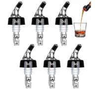 Doseur Alcool, 6 Pcs Auto-Pour Bec Verseur Alcool Bec Verseur Huile Avec Couvercle 2cl3 oseur Whisky Bouchon Do