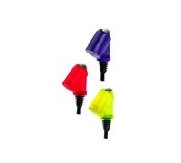 Doseur "Bottle Master 3000" rouge, jaune, bleu pour bouteilles de 0,5 - 1,5 litres, bec verseur, 2 cl rouge