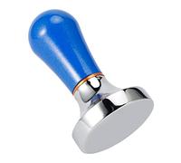 Doseur de Café en Alliage D'aluminium, Presse à Poudre de 57mm pour Porte-filtres de Machine à Expresso, Doseur de Café Expresso à Base Plate (Bleue)