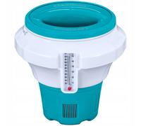 Doseur de piscine pour chlore Ø17,5 x 18,6 cm avec thermomètre et fusible...