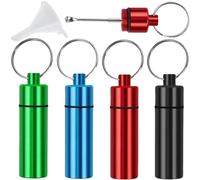 Doseur de poudre en aluminium avec cuillère extensible jusqu'au sol - Mini récipient à épices portable pour les déplacements - Plusieurs couleurs