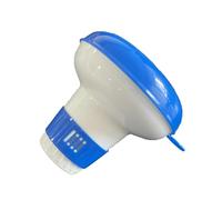 Doseur flottant pour piscine - Avec thermomètre réglable - Flotteur automatique - Distributeur de chlore flottant - Distributeur de chlore pour piscine