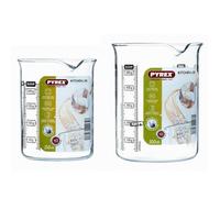 Doseurs - PYREX - Kitchen Lab - 2 pièces - 0,25 l et 0,5 l - Verre transparent