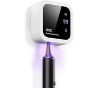 Dosevita Stérilisateur de Brosses à Dents Double UV-C et UV-A, Support de Brosse à Dents Mural avec Fonction de Sèchage par Air, Idéal pour Salle de Bain, Usage Personnel et Voyage (Blanc)