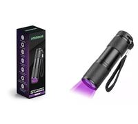 DOSIDIAG Lampe Torche UV 395nm - Détecteur Multifonction : Fuites, Urine Animale, Scorpions, Punaises de Lit, Billets, Minéraux, Taches