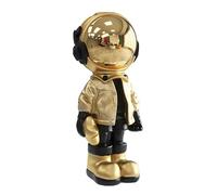 Dosker Mini Statues d'astronaute en polyrésine - Figurine dorée - Décoration de Chambre pour Homme, Maison et Bureau - Décoration de Table, Salon, Bureau, bibliothèque
