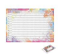 Doslilyy Calendrier mural 2026, 12 mois à 2026, grand format | Planificateur quotidien mensuel pour planifier Noël, Nouvel An, maison, salle de classe, bureau, enseignant, étudiant