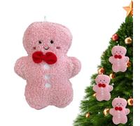 Doslilyy Jouet en peluche en pain d'épices de 17,8 cm - Oreiller en peluche en forme de pain d'épices | Oreiller rembourré pour arbre de vacances, maison, chaise, fête, canapé, fenêtre, canapé, saison