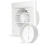 DOSPEL Ventilateur de salle de bain domestique STYL 100 WP-P avec registre (interrupteur à tirette)