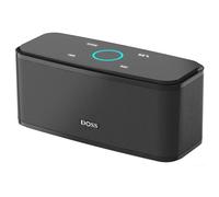 DOSS Bluetooth Enceinte, Haut parleur bluetooth sans Fil, Commande Tactile et Définition Stéréo, Mains Libres, 12 Heures d’Autonomie en Lecture, Enceintes pour Phone, Tablette et TV, Noir