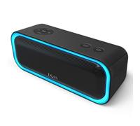 DOSS Enceinte Bluetooth,SoundBox Pro BT5.0,Puissante Boîte de Son Stéréo Améliorée de 20W,étanche IPX5,Lumière Multicolore,Véritable Couplage Sans Fil,Haut Parleur portable #A