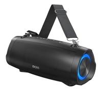 DOSS Extreme Boom Pro D100 Haut-Parleur Bluetooth avec 70W Bold Sound, Extra Bass, 24H Playtime, Beat-Sync Lights, Built-in Power Bank, IPX6 Waterproof, Portable Strap for Outdoor, Camping-Black