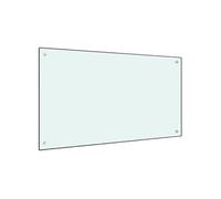 vidaXL Dosseret de cuisine G – Verre trempé 100x60 cm – Blanc