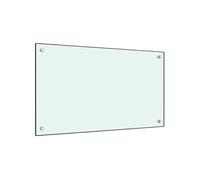 Dosseret de Cuisine Blanc 70x40 cm Verre Trempé Carrelage Mural Maison vidaXL