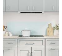 Dosseret de Cuisine Blanc 70x40 cm Verre Trempé Carrelage Mural Maison vidaXL