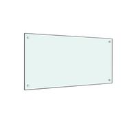 vidaXL Dosseret de cuisine 80x40 cm – Verre trempé – Blanc – Résistant aux rayures
