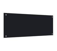 vidaXL Dosseret de cuisine Noir 100x40 cm Verre trempé