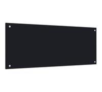 Dosseret de cuisine Noir 100x40 cm Verre trempé Noir G
