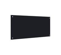 Dosseret de cuisine Noir 100x50 cm Verre trempé