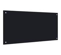 Dosseret de cuisine Noir 100x50 cm Verre trempé