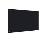 Dosseret de cuisine Noir 80x50 cm Verre trempé