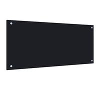 Dosseret de cuisine Noir 90x40 cm Verre trempé