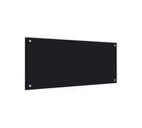 Dosseret de cuisine Noir 90x40 cm Verre trempé Noir G