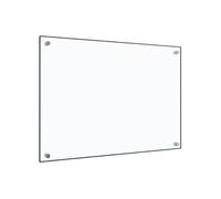vidaXL Dosseret de cuisine Carrelage mural 70x50 cm Verre trempé transparent Anti-éclaboussures