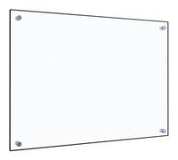 vidaXL Dosseret de cuisine Carrelage mural 70x50 cm Verre trempé transparent Anti-éclaboussures