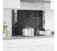 Dosseret De Cuisine Vidaxl Gris Foncé 90x60x0,6 Cm En Verre Trempé