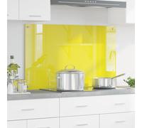 Dosseret De Cuisine Vidaxl Jaune 100x60x0,6 Cm En Verre Trempé