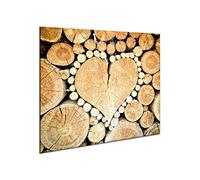 Dosseret en verre 60 cm x 52 cm | Verre de sécurité trempé de cuisine murale Splash-back Guard | 11157 Bois C?ur | par semax