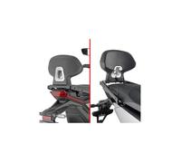 Dosseret moto - Givi - Passager Honda X-ADV 750 - Noir - Montage spécifique - Quatre saisons