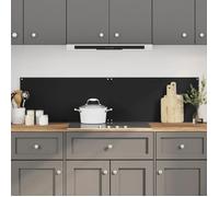 Dosserets de cuisine 2 pcs noir 80x40 cm verre trempé dosseret vidaXL