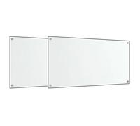 Dosserets de cuisine - Verre trempé - Transparent - 80x40 cm