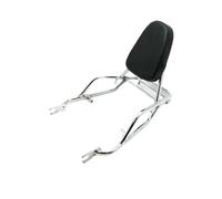 Dosserets Passager Pour Moto Pour W400 W650 W800 Porte-bagages Avec Dossier Pour Moto(Chrome Silver)