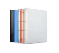 dossier 5 pièces A4 quatre trous tableau à feuilles mobiles multicolore grande capacité stockage de données livre thé fichier sac en plastique classification des données pince de reliure chemise dossi