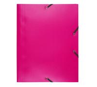 Dossier À Élastique 3 Rabats Polypropylène 4-10e Mat Éco - A4 Fuchsia | Exacom