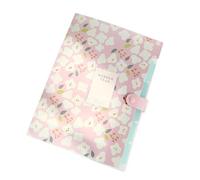 Dossier à motifs 6 poches, dossier extensible, format lettre, organisateur de documents 325x240mm, pour l ' école et le bureau, ensemble Floral