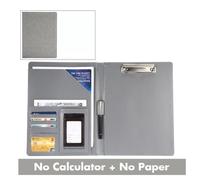 Dossier A4 Avec Calculatrice Et De Nom",En Cuir,Pour Business,Contrat,Fichiers,"Gestionnaire - Type Gray 1