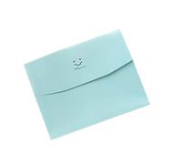 Dossier A4 En Pvc De Haute Qualité, 1 Pièce, Avec Visage Souriant, Conception De Bouton De Verrouillage, Enveloppe De Grande Capacité, Sac De Documents De Bureau