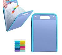 Dossier accordéon 13 poches avec étiquettes, organiseur de documents portable pour documents A4, dossier extensible étanche pour cartable, bureau, fournitures scolaires, rentrée scolaire
