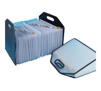 Dossier Boîte de rangement for sac d'orgue vertical A4 à 25 compartiments pour le Stockage de Fichiers(blanc)