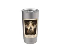 Dossier classé Cryptid Sighting Paranormal Funny Tee 4 Gobelet isotherme en acier inoxydable double paroi