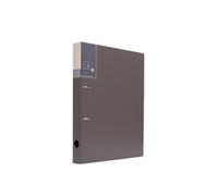 Dossier Classeur à feuilles mobiles perforé A4, classeur deux trous en PP, d'archives, livret d'organisation d'informations Pochettes de classement(Grigio)