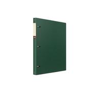 Dossier Classeur à feuilles mobiles perforé A4 en PP, classeur épais trois trous, d'archives, livret d'organisation d'informations Pochettes de classement(Green)