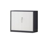 Dossier Classeur à porte coulissante et roulante, armoire en acier for fichiers et données, armoire de bureau, bibliothèque de balcon, petite armoire de rangement Chemises de classement(Noir)
