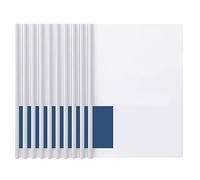 Dossier Coulissante Plastique, Couvertures Rapport Claires, A4 Reliure Présentation Dossier avec Barre Coulissante pour Organisateur Fichiers Bureau.Contient Jusqu'à 10 Feuilles,10pcs (Blanc)