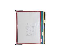 Dossier d'affichage de bureau à rabat, 10 poches, format lettre, présentoir catalogue couleurs portable, for bureau/entrepôt/restaurant, stockage documents A4